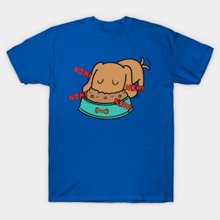 cute dog eating food 1 T-Shirt